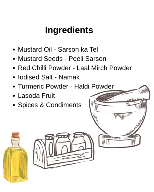 Laswa | Lasoda | Gondi | Indian Cherry | Glue Berry - Spicy (Mustard Oil)